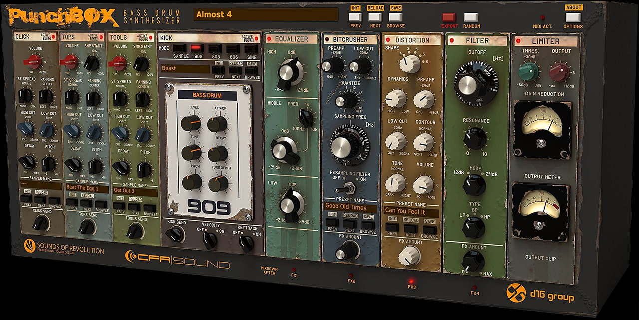 D16 Punchbox – Bassdrum Synthesizer PunchBox Bassdrum Synthesizer by D16 Audio Group