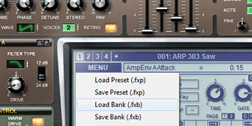 How to load Presets into Lennar Digital Sylenth1 Step1