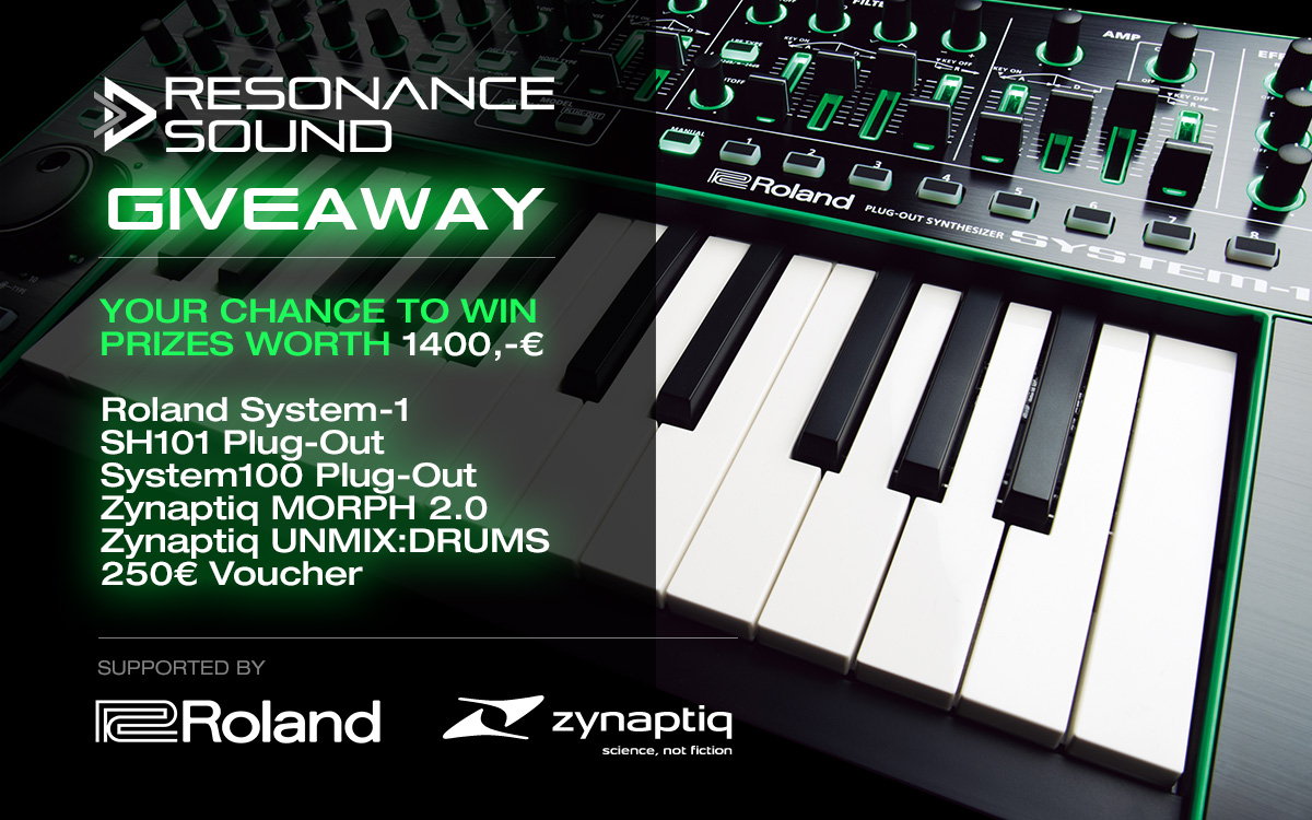 Giveaway 2015 - Win a Roland System-1 with Zynaptiq Plugins and more!