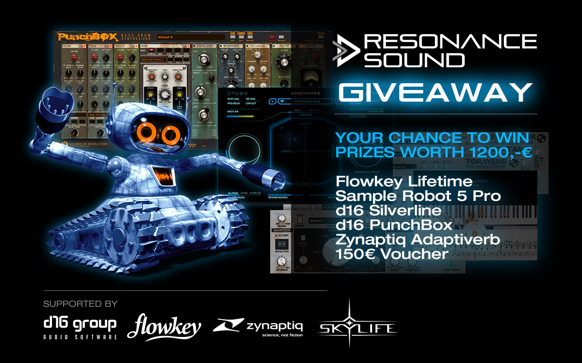 Giveaway 2016 – Win free Plugins, Sounds and more worth over 1200€!