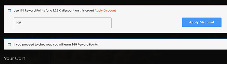 Reward Points explained Step 4