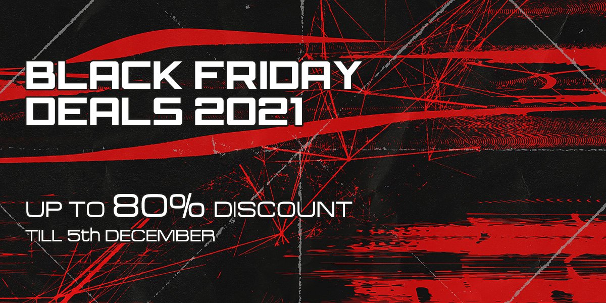 Black Friday Deals 2021 discount on vst plugins, loops and synth presets