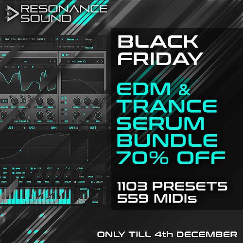 edm presets for xfer serum with midi files on black friday deals