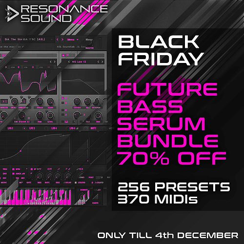 black friday deal with serum presets and midis as bundle