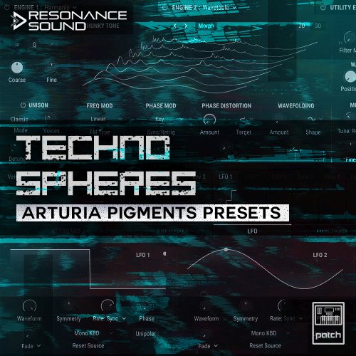 techno patches for pigments synthesizer