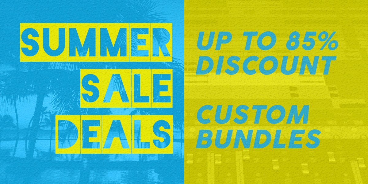 big discounts and special bundles on samples, loops and synth presets