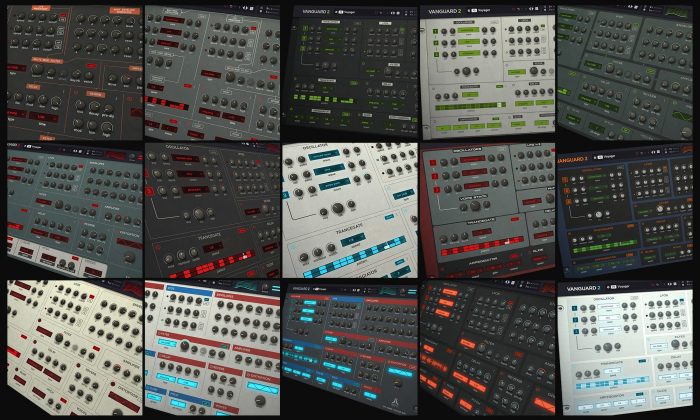 custom ui themes for refx vanguard synthesizer