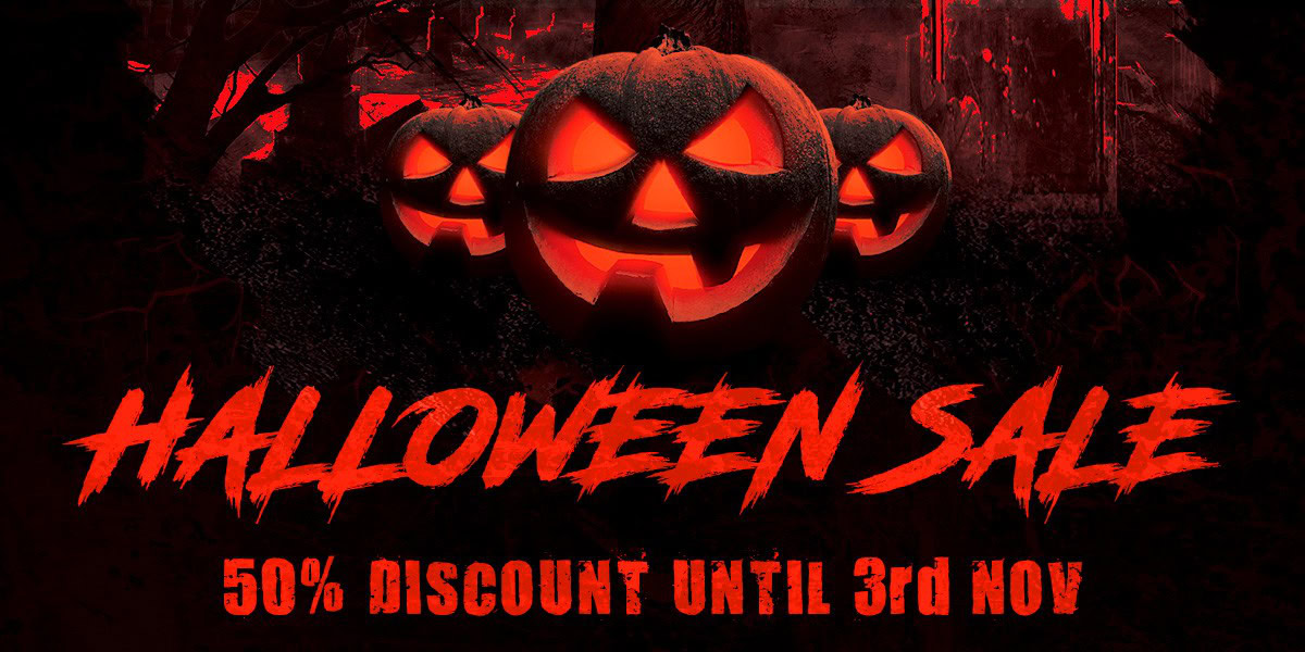 Halloween Sale 2025 discounts on samples and synth presets