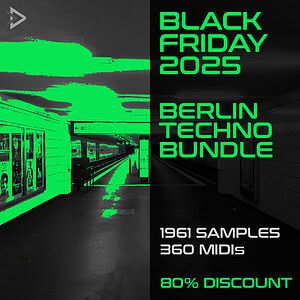 a collection of 5 sample packs for berlin techno music production
