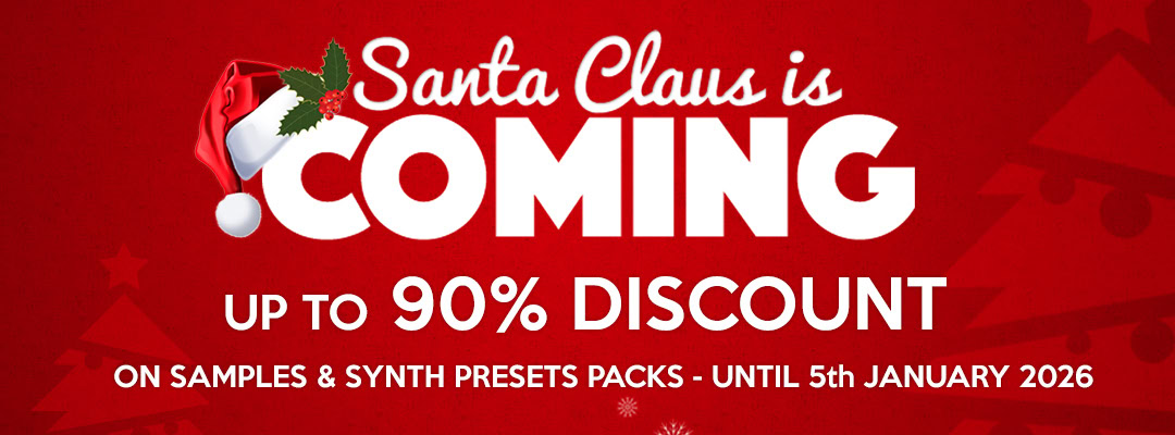 XMAS Deals 2025 on Resonance Sound saving up to 90% on loops, samples and synth presets